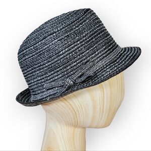 NEW Sonoma Fedora with bow Black & White